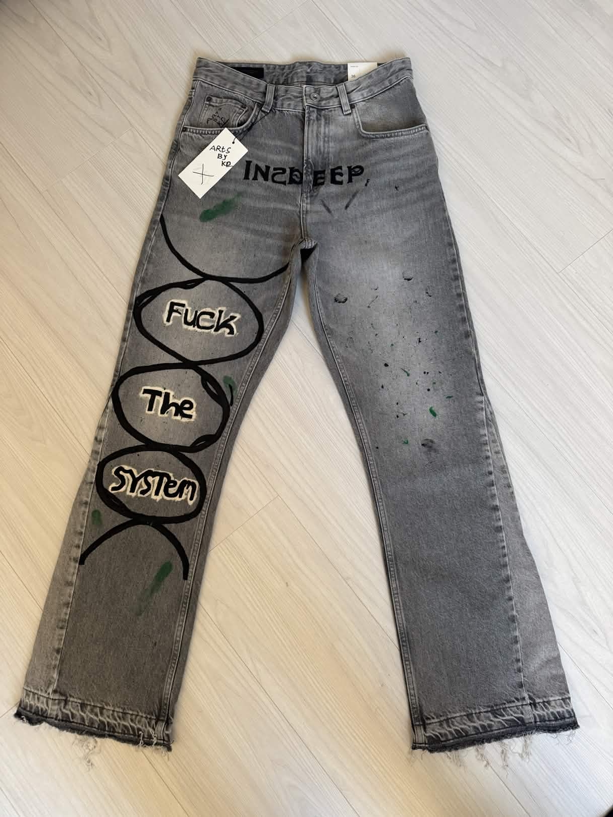Giegs style custom jeans by Artsbykd